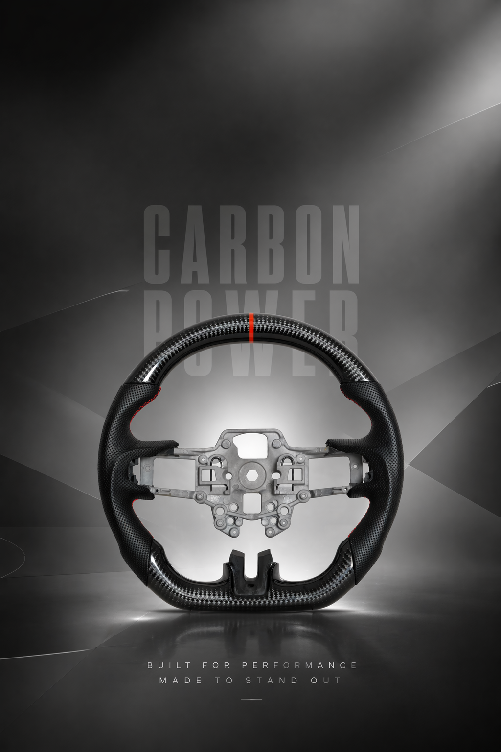 Custom Carbon Fiber Steering Wheel by CarbonPower