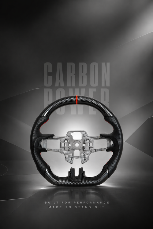 Custom Carbon Fiber Steering Wheel by CarbonPower